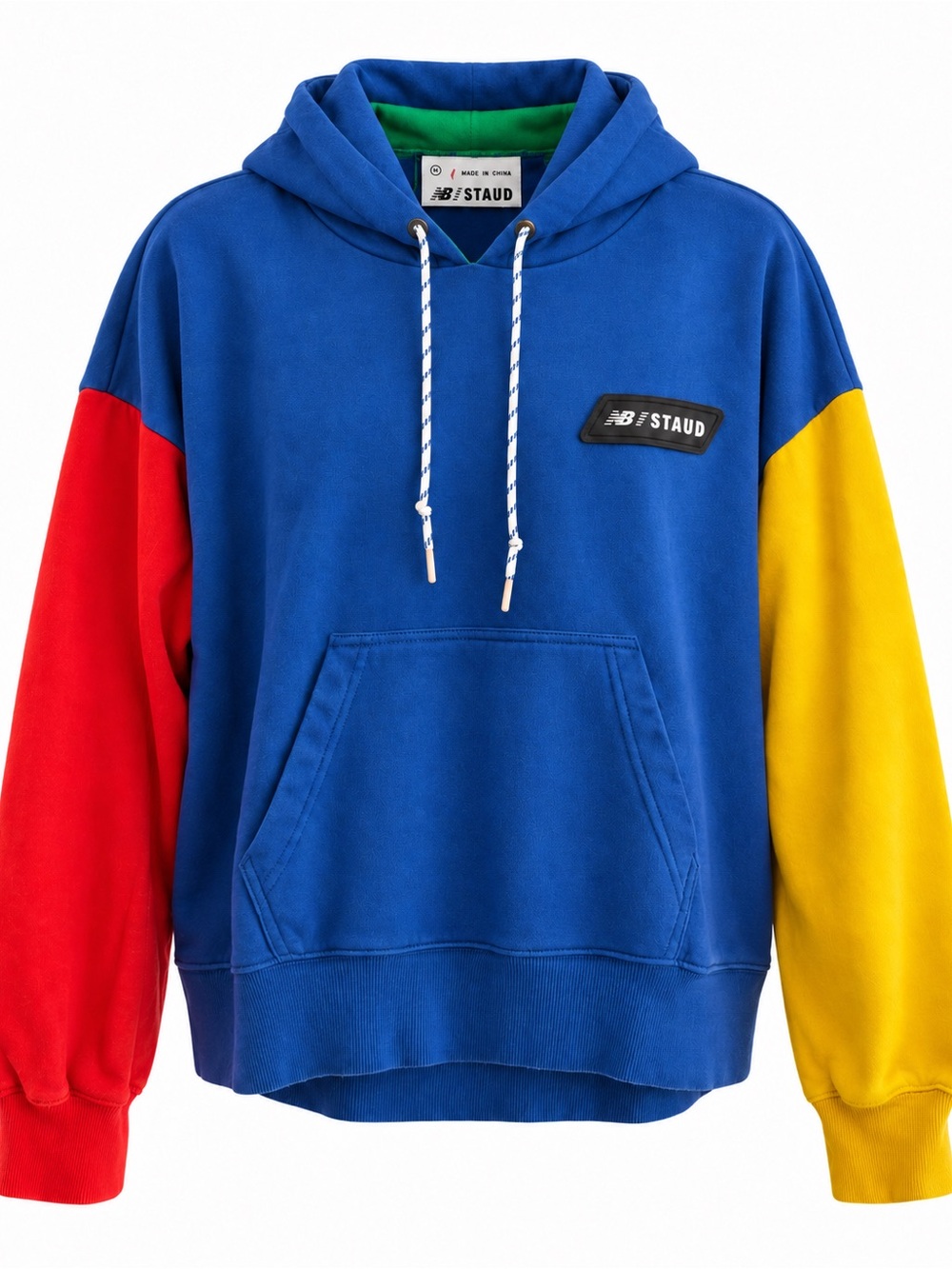 New Balance x STAUD Hooded Colorblock Track Jacket Blue Size M